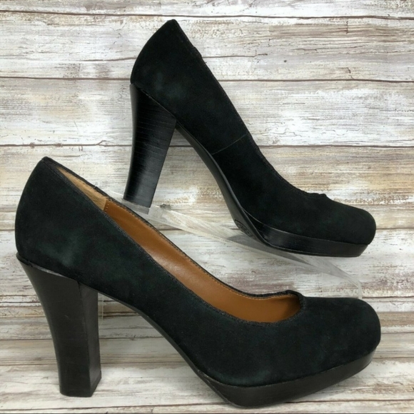 Adrienne Vittadini Shoes - Adrienne Vittadini Marve Black Suede Pumps 9.5
